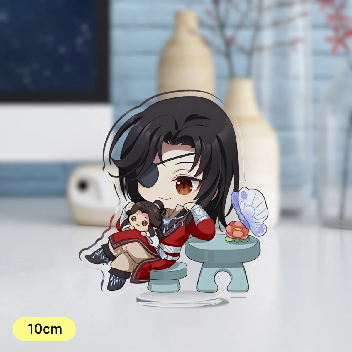 نموذج لوحة شخصية أنيمي لديكور المكتب ، حامل أكريليك ، نعمة السماء الرسمية ، Xie ، Lian ، Hua Cheng ، سلسلة مفاتيح ، مجموعة ، هدية ، TianGuan Ci Fu #6