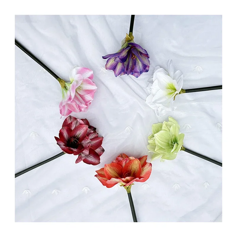 

MeiHui Barbadoslily Artificial Amaryllis Flower New Products Versatile Cost-effective fidelity office decorative flowers