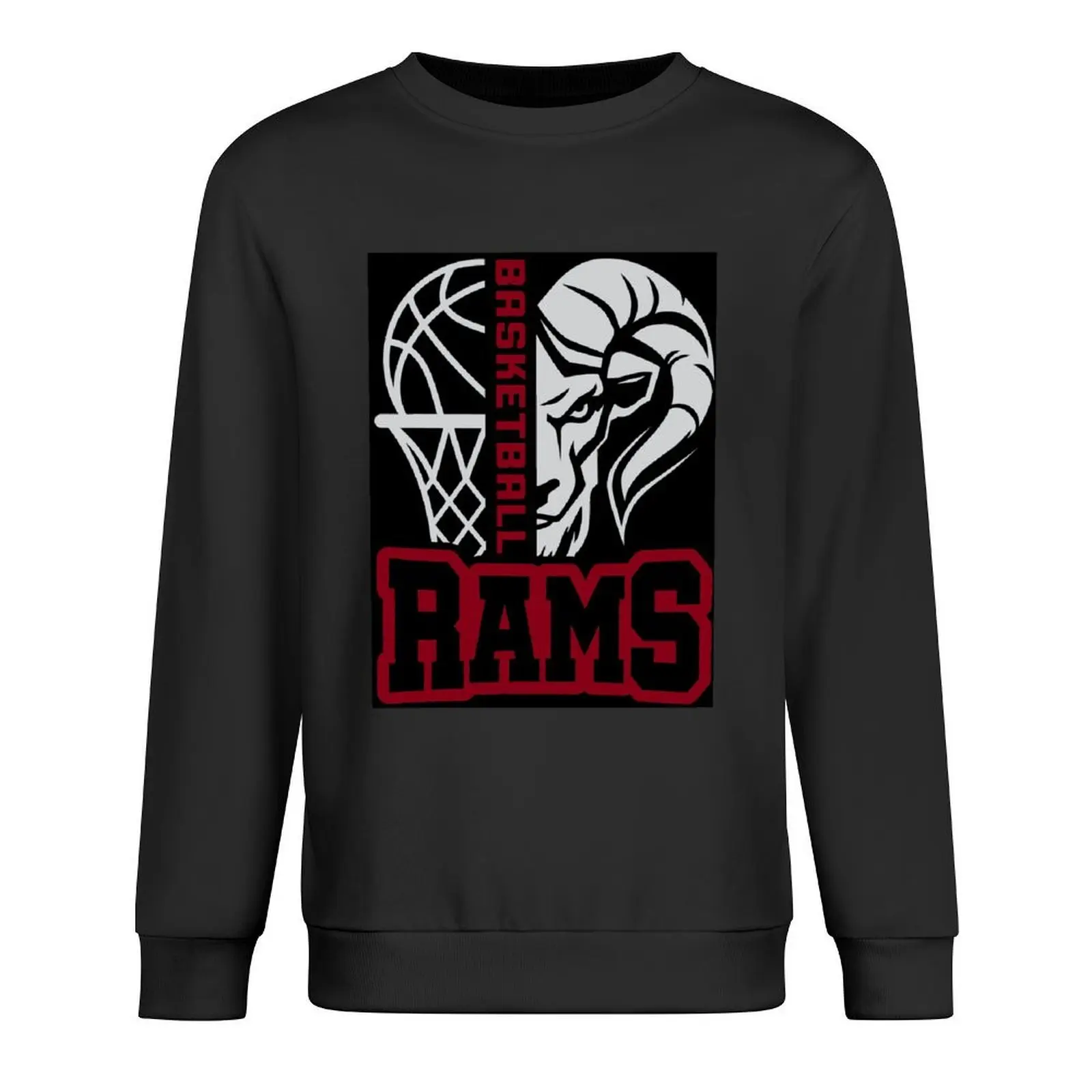 

Rams Basketball All Black Pullover autumn new products korean autumn clothes men's coat japanese style men's sweatshirts