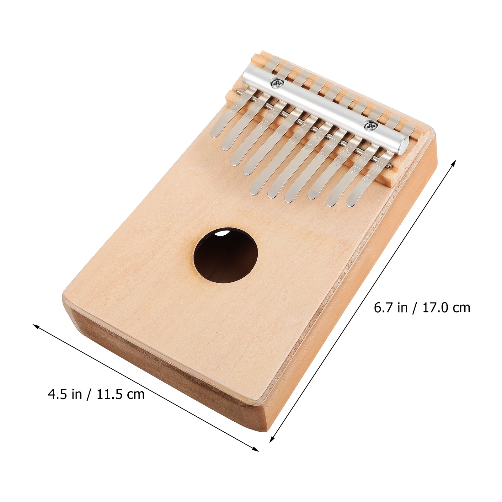 

Small 10 Keys Wooden Kalimba Piano Thumb Instrument with DIY Paint Set Portable for Beginners Kids Thumb Piano