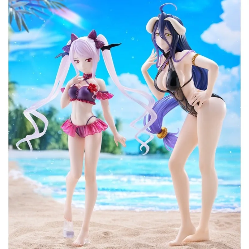 

FuRyu TENITOL TALL OVERLORD albedo sexy Swimsuit beauty Original genuine PVC Anime Figure Model Toys Figure Collection Doll Gift