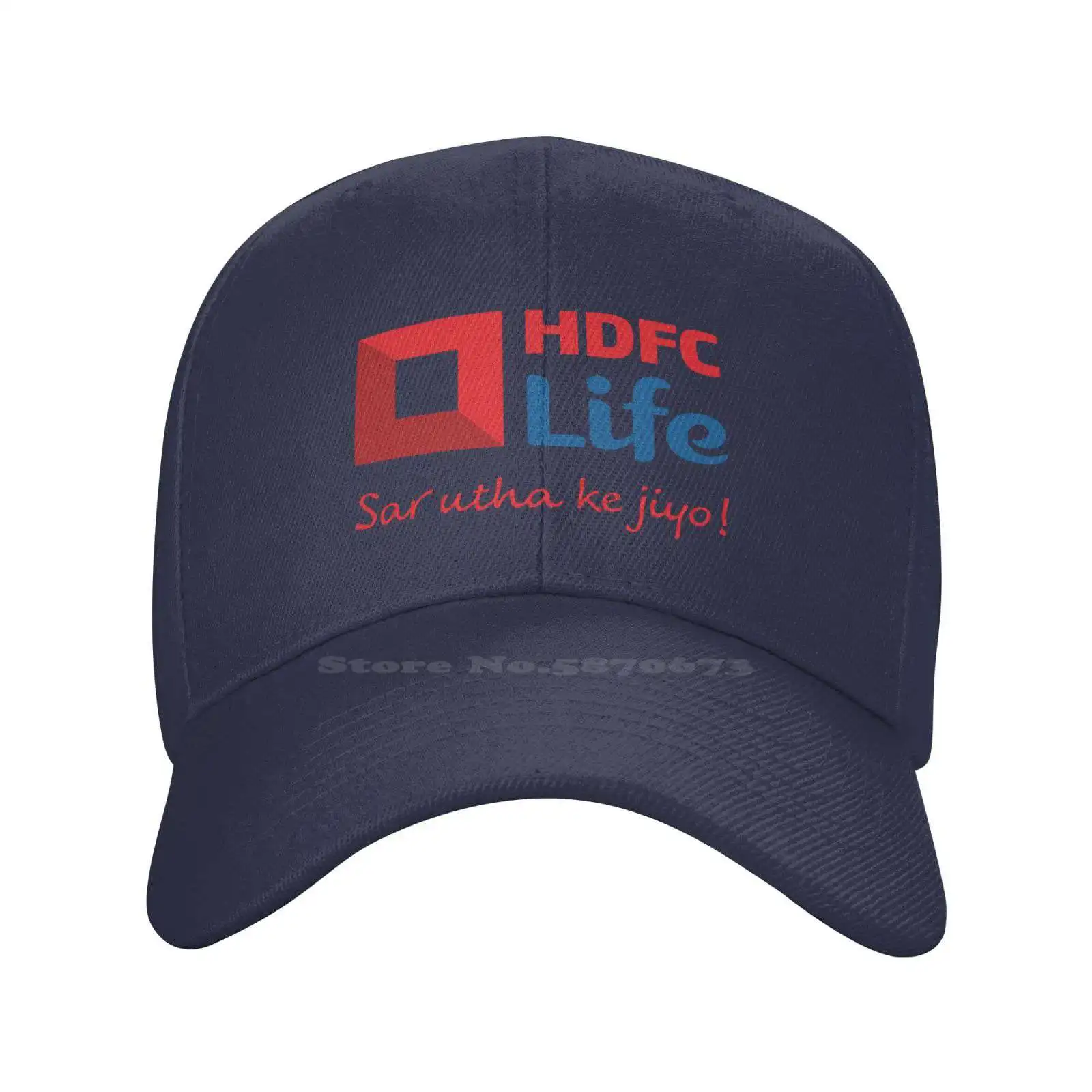 HDFC Life Logo Qualität Denim Cap Strick mütze Baseball mütze