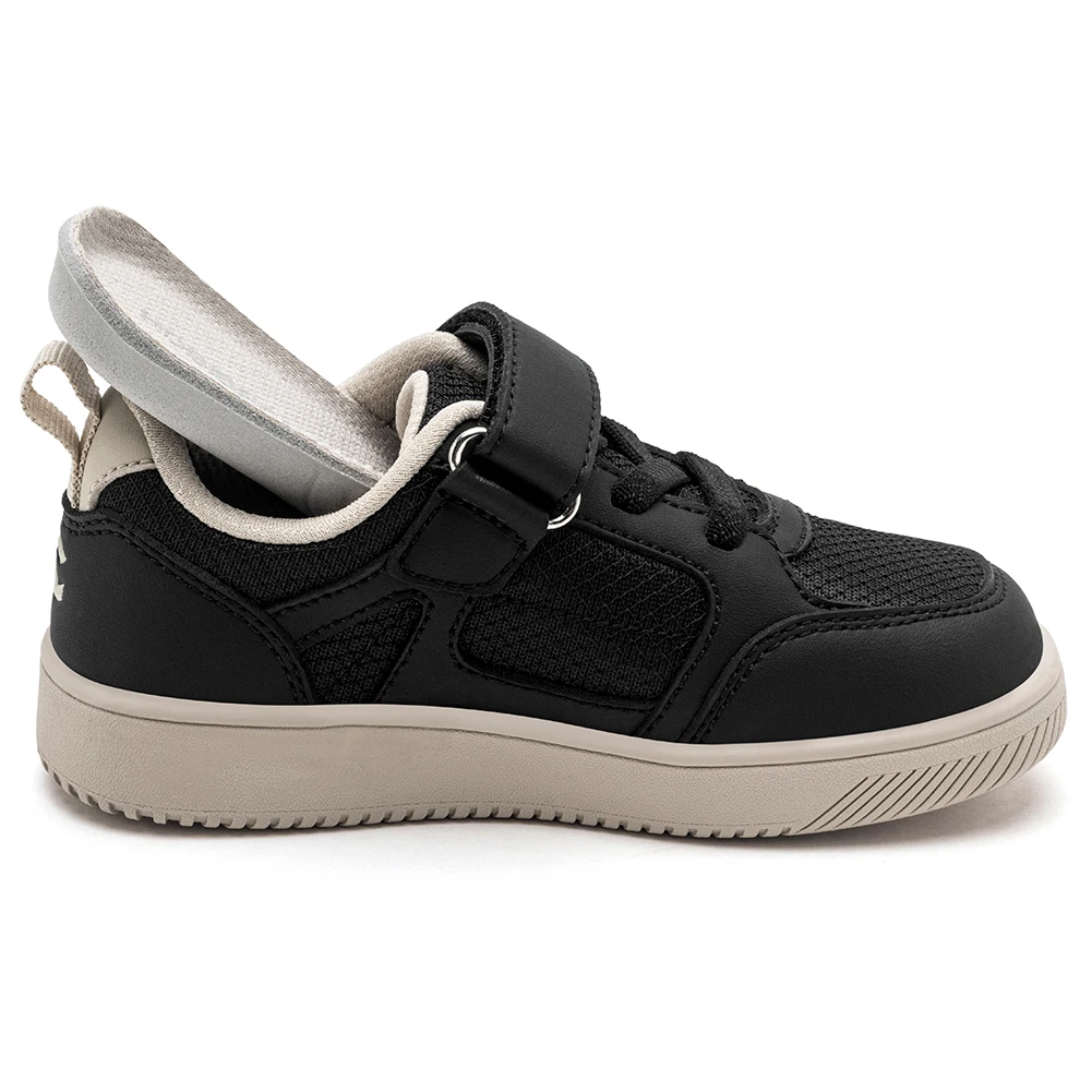 HOBIBEAR Kleinkinder-Schuhe mit breiter Zehenpartie, Klettverschluss, minimalistische Turnschuhe, leichte Wanderschuhe aus Kunstleder und Mesh – Detail 16