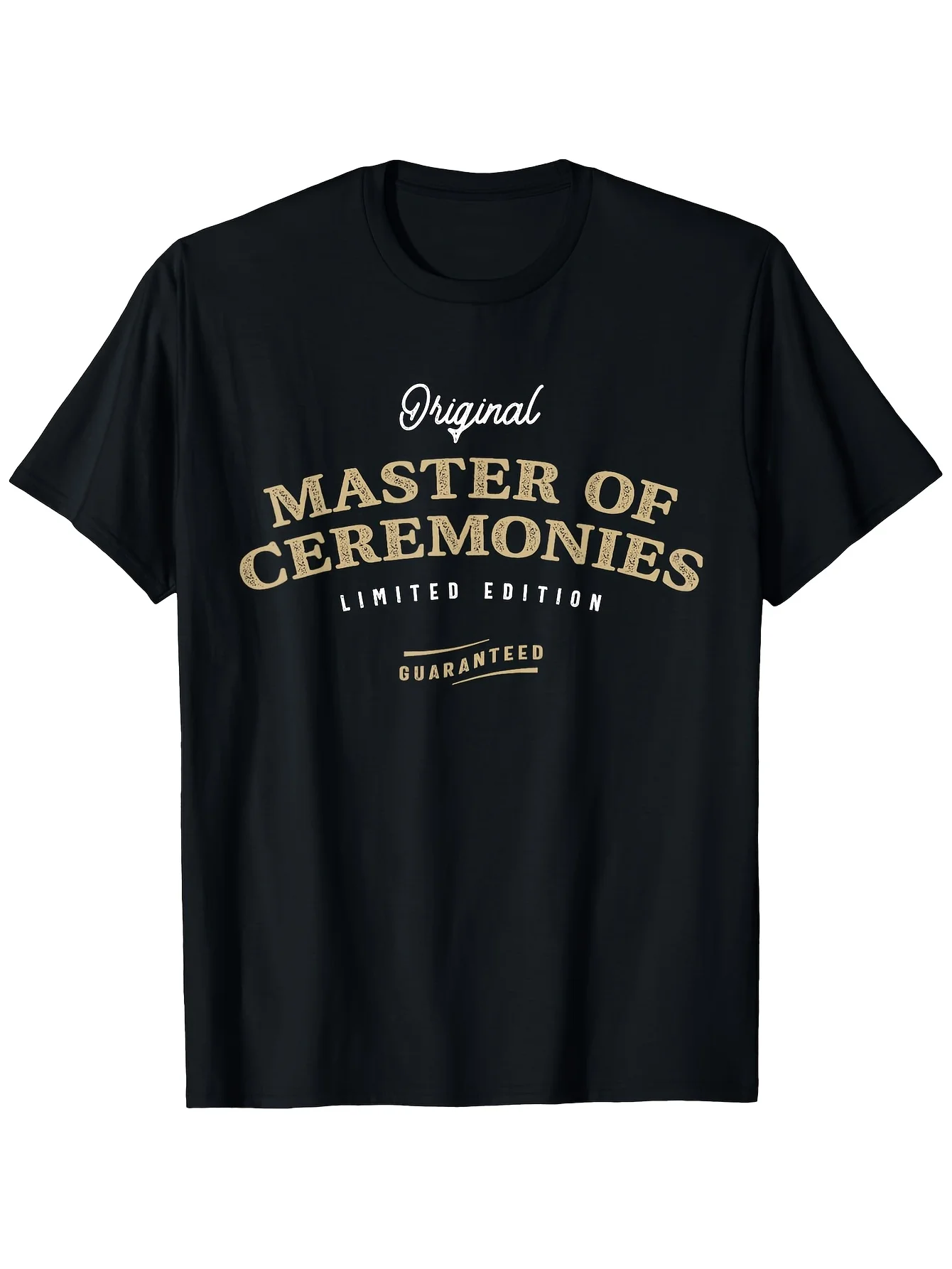 Master of Ceremonies Funny Job Title Profession Birthday T-Shirt, 100%, Gift for Men Women Dad Mom Friends, S-XXXL, Black Tab