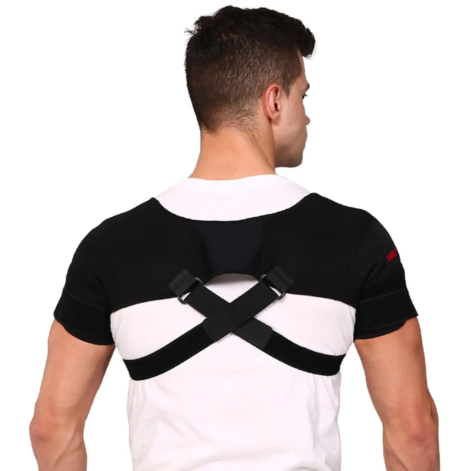

Double Shoulder Brace Protector Men & Women Adjustable Bandage Chest
