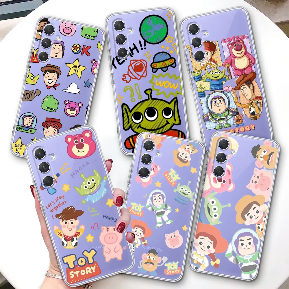 TPU Case for Samsung Galaxy A51 A14 A54 A12 A41 A21s A13 A15 A55 A71 A23 A31 A33 A52 A24 Phone Cover Disney Cartoon Toy Story