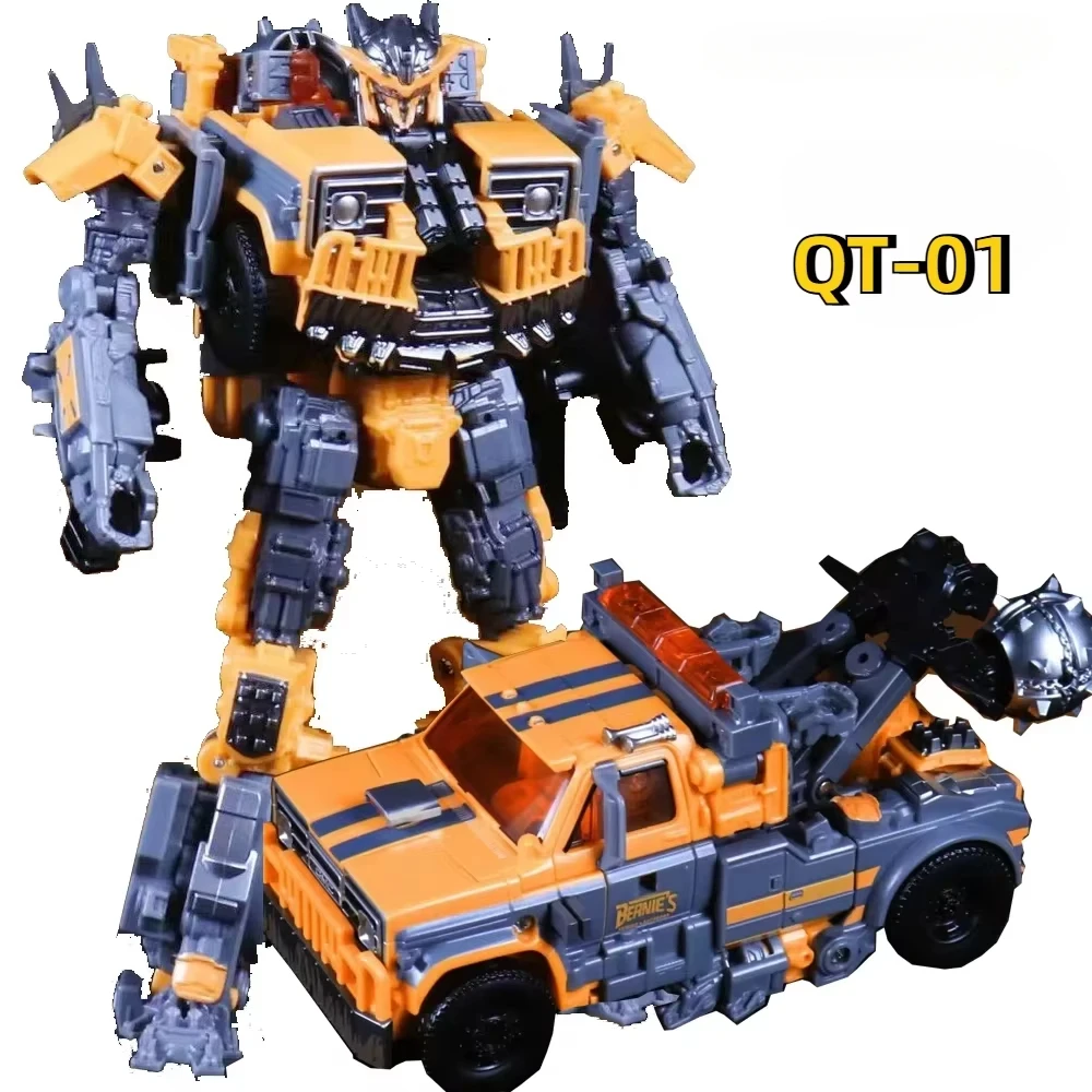 In Stock Transforming Toys Movie QT-01 QT01 Trap Robot Rescue Vehicle Alloy Ver. Shape Shifting Jeep Model Action Figures Gifts