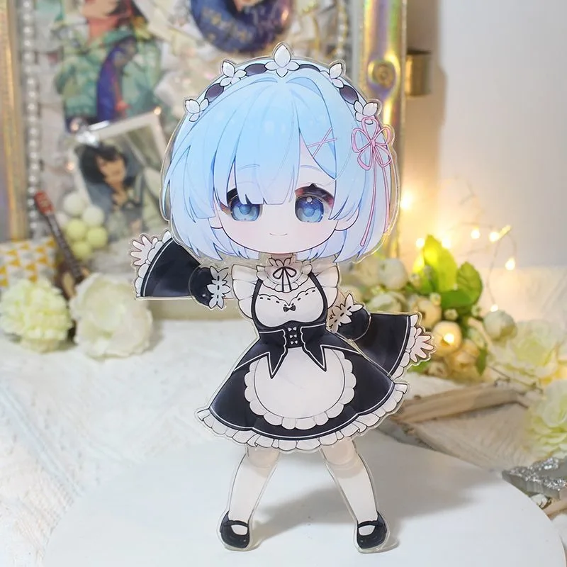 Rem Cute Acrylic Figure Doll Movable Stand Model Anime different world from zero Cosplay Desk Decor Standing Sign Fans Gift