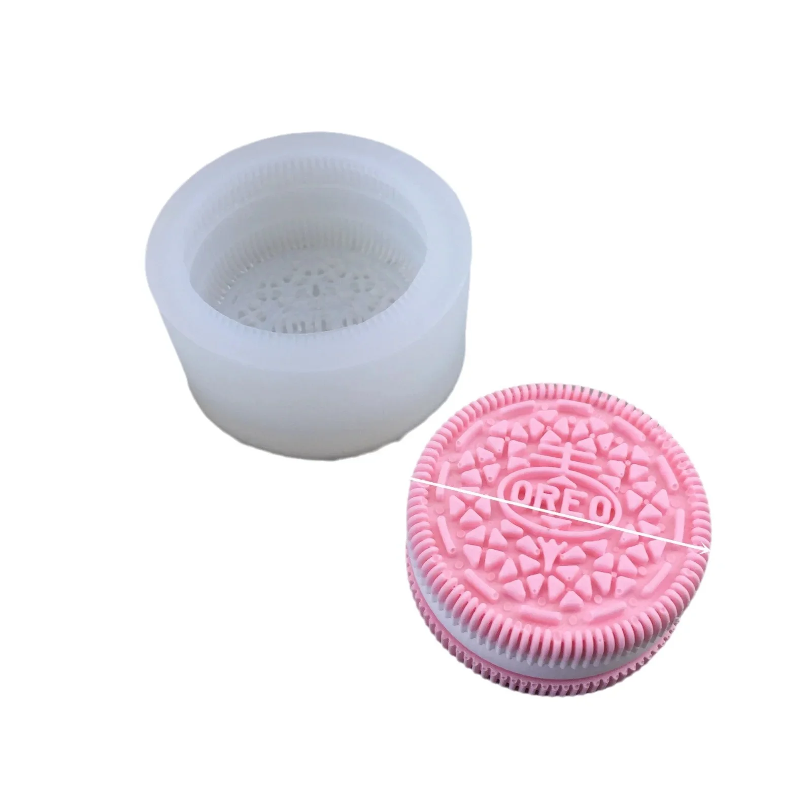 Oreos Mold Silicone  Fidget Toy Mold Candle Mold Wax Mould DIY Cake Chocolate Bar Mold Break Apart Candy Molds Home Craft Decor