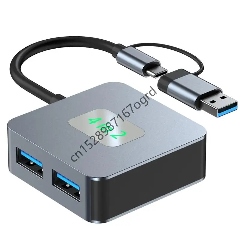 

10Gbps USB C+USB to 4 Port USB 3.2 Hub Charging Port High Speed USB C Multiport 634A