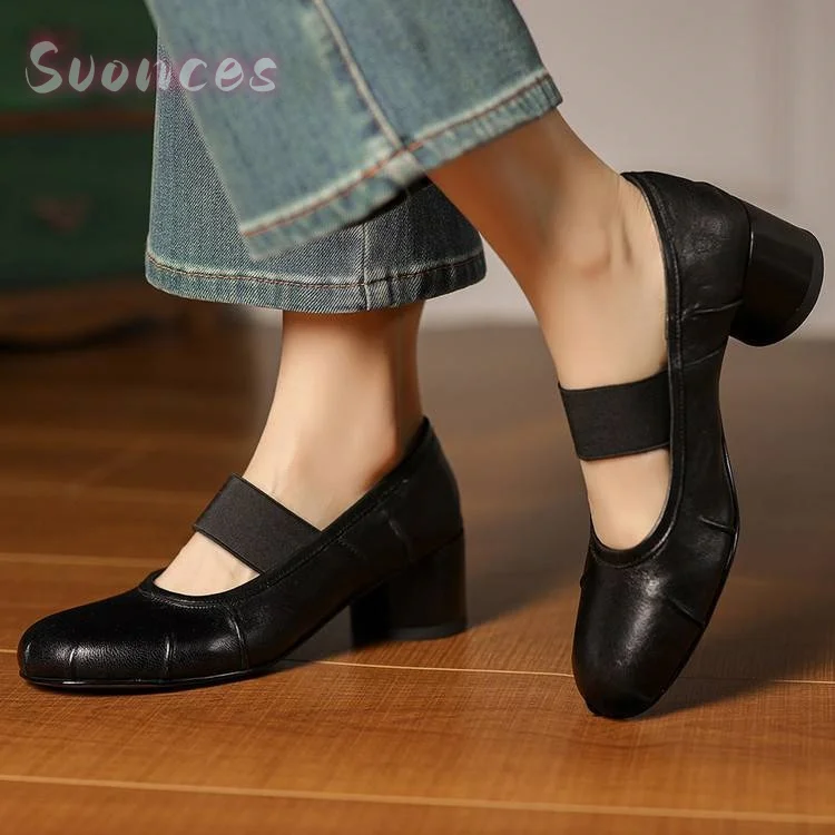 Elegant Square Peep Toe Slingback Sandals Multi Layer Round Shell Disc Front Decor Thin Rear Buckle Strap Slip Flat Footwear