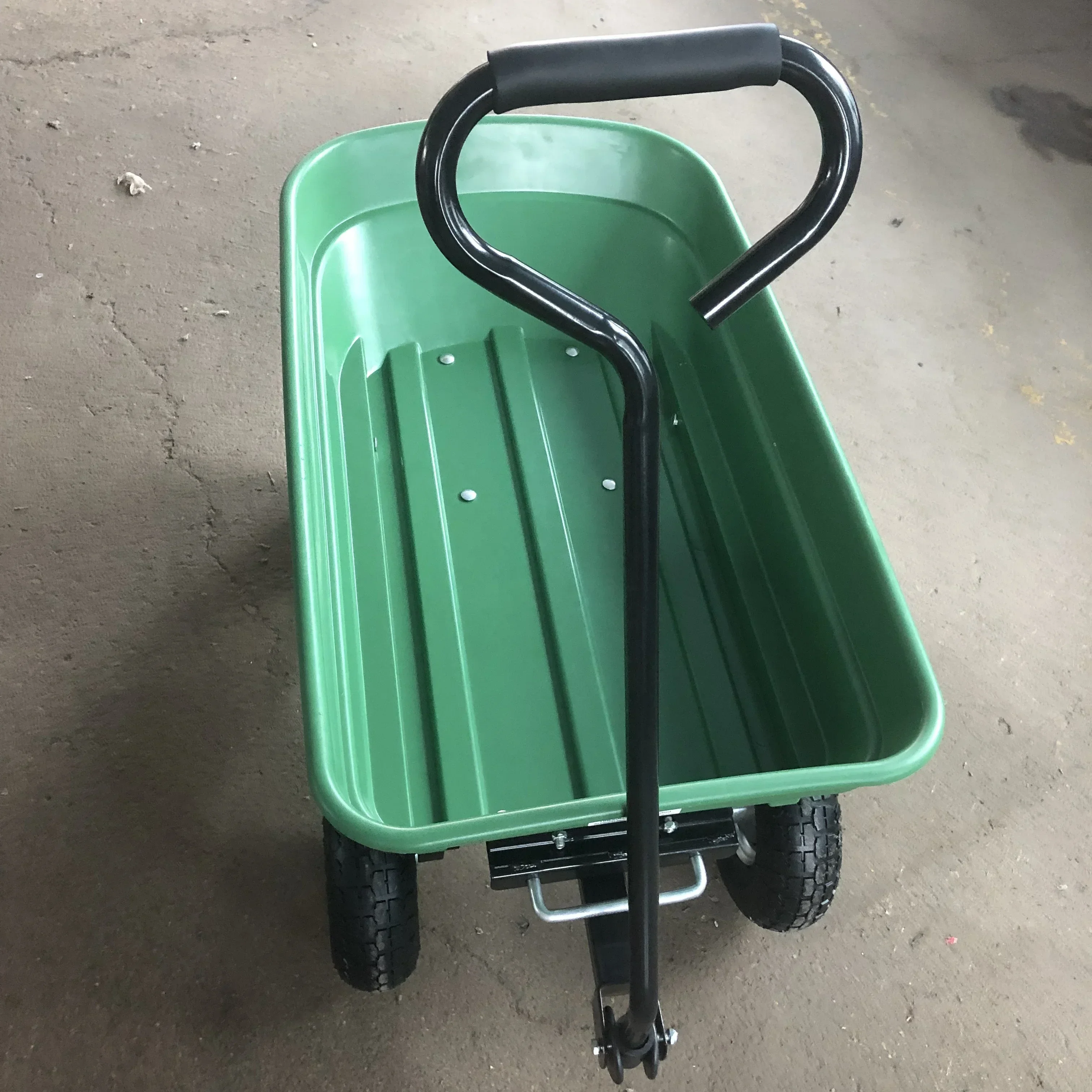 傾斜式ガーデンダンプトロリーワゴンカート手押し車ガーデニングティッパートラック