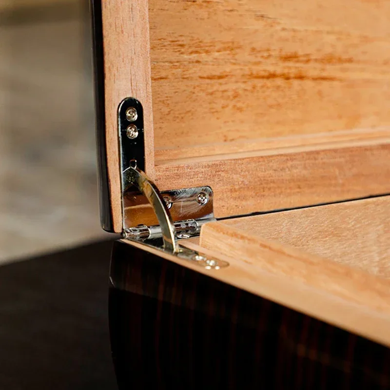 المبيعات الساخنة الاستفسار العالي سعر خاص سعة كبيرة سطح المكتب السيجار خشب الأرز صناديق Humidor #3