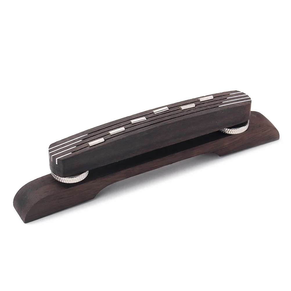 

Rosewood Bridge Floating For 6 String Archtop Jazz Guitar with Accessories Height Adjustable