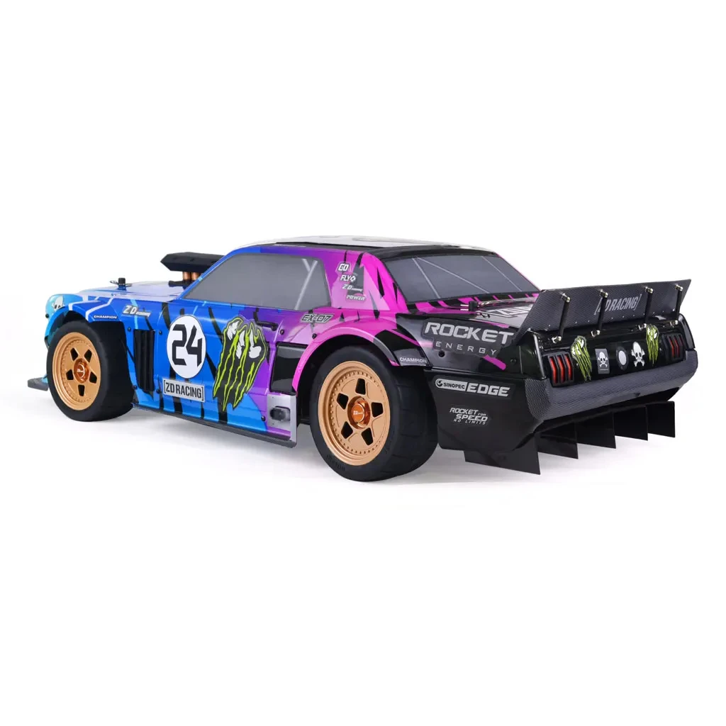 ZD Racing-Monster Truck elétrico com controle remoto, alta velocidade Drift Car, modelos de veículos enormes, 1:7 4WD, EX07, 130 km/h, Presente