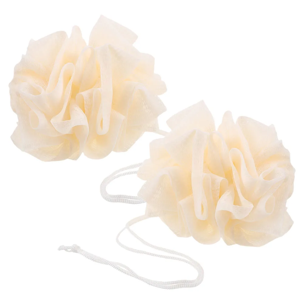 

2pcs Double Sided Bath Cloth Soap Holder Exfoliating Shower Travel Friendly Lightweight Compact Body Scrubber