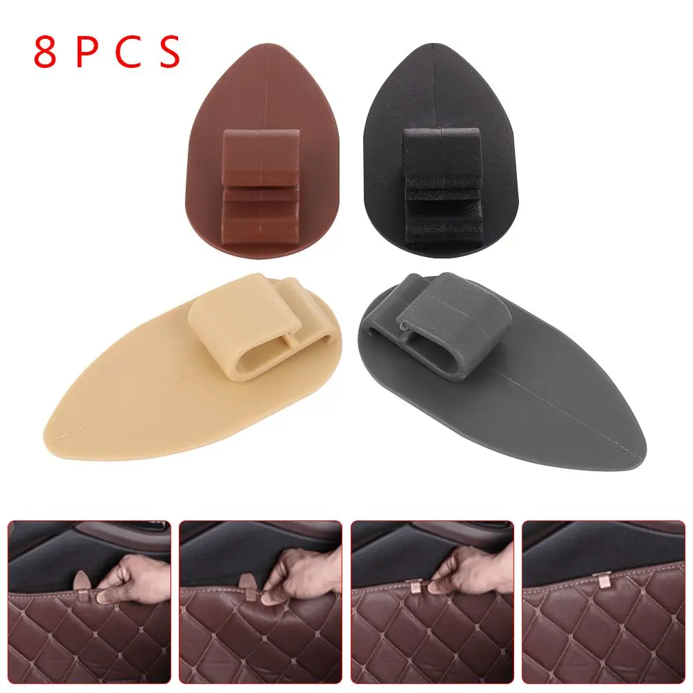 8 pçs suportes práticos braçadeiras tapetes clipe de carro antiderrapante fixação de tapete