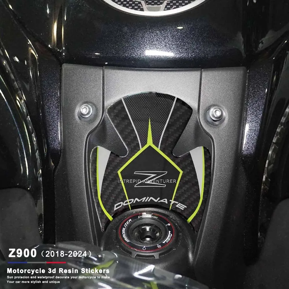 

For Kawasaki Z900 2018-2024 2023 2022 Motorcycle Ignition Key Protective Sticker 3D Epoxy Resin Decals Waterproof