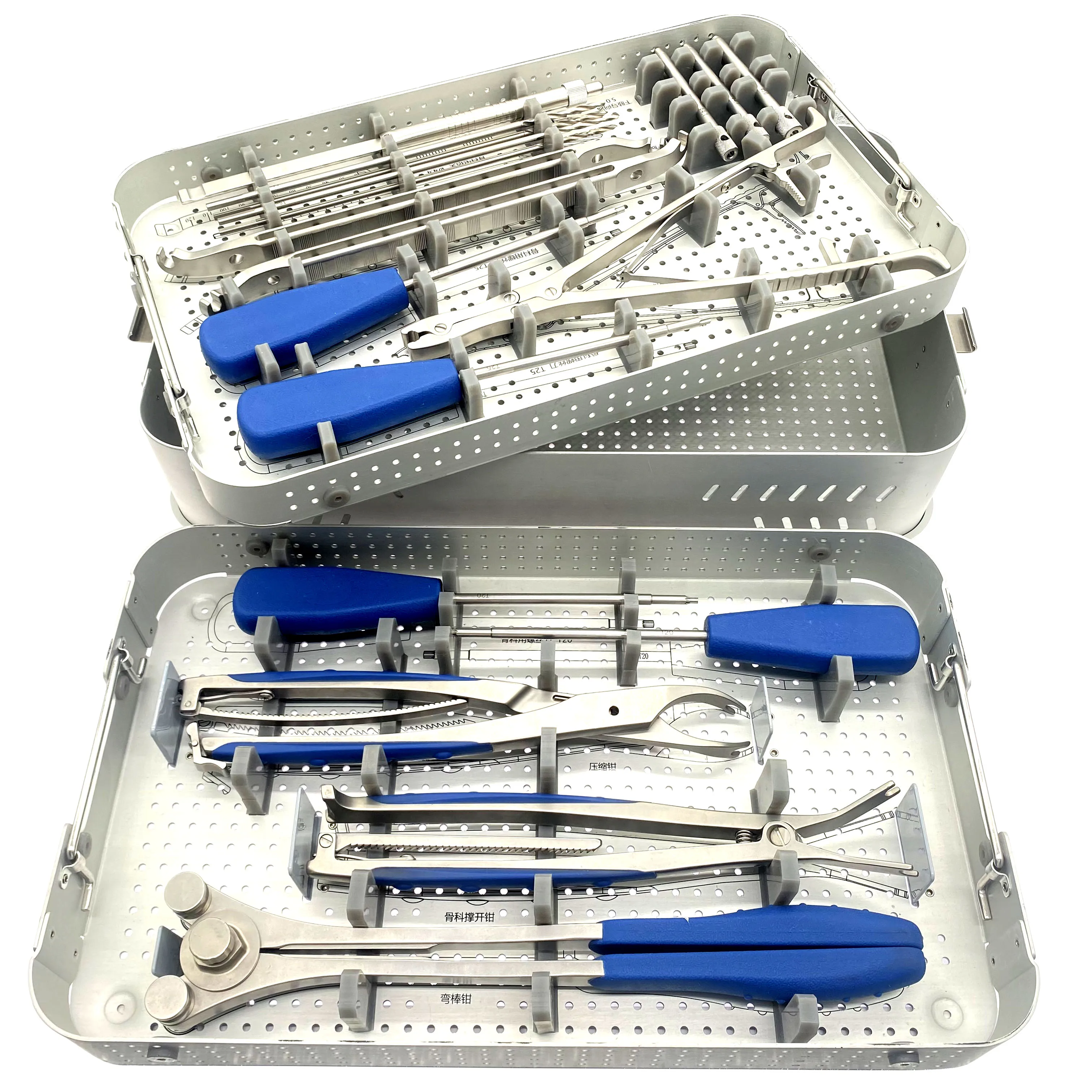 

Spinal Lower Instrument Set Plate Instrument Kit Orthopedic Surgical Instrument Kit Set