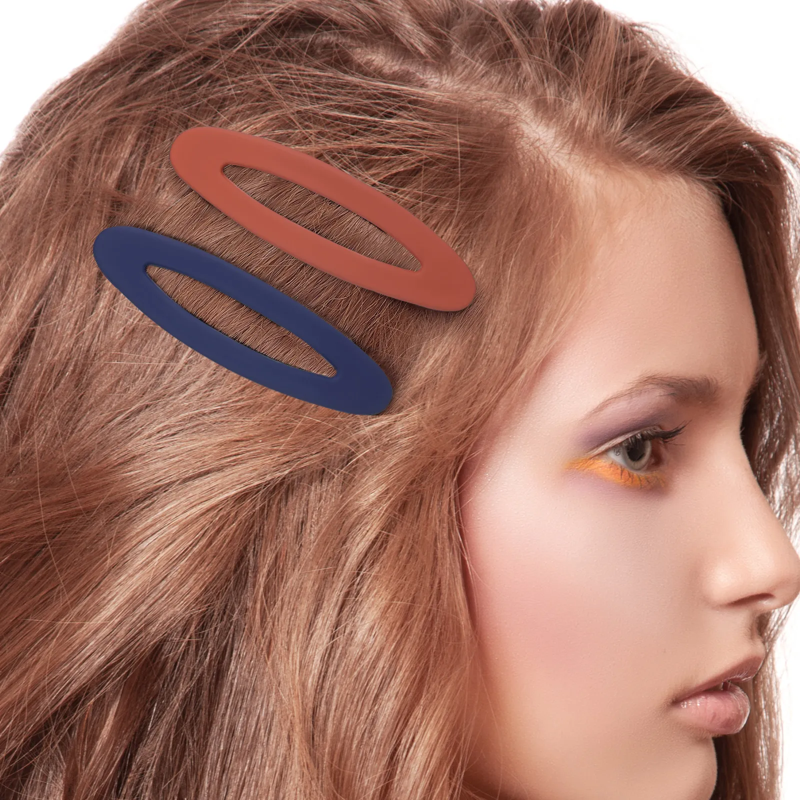 

7 шт. овальных заколок-клипс для женщин, для тонких волос, плоские заколки, легкие, нескользящие, аксессуары для укладки волос, инструмент для челки