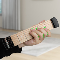 6 String 4/6 Fret Portable Pocket Guitar Neck Chord Trainer Pocket Guitar Practice Neck Guitar Chord Trainer for Beginners