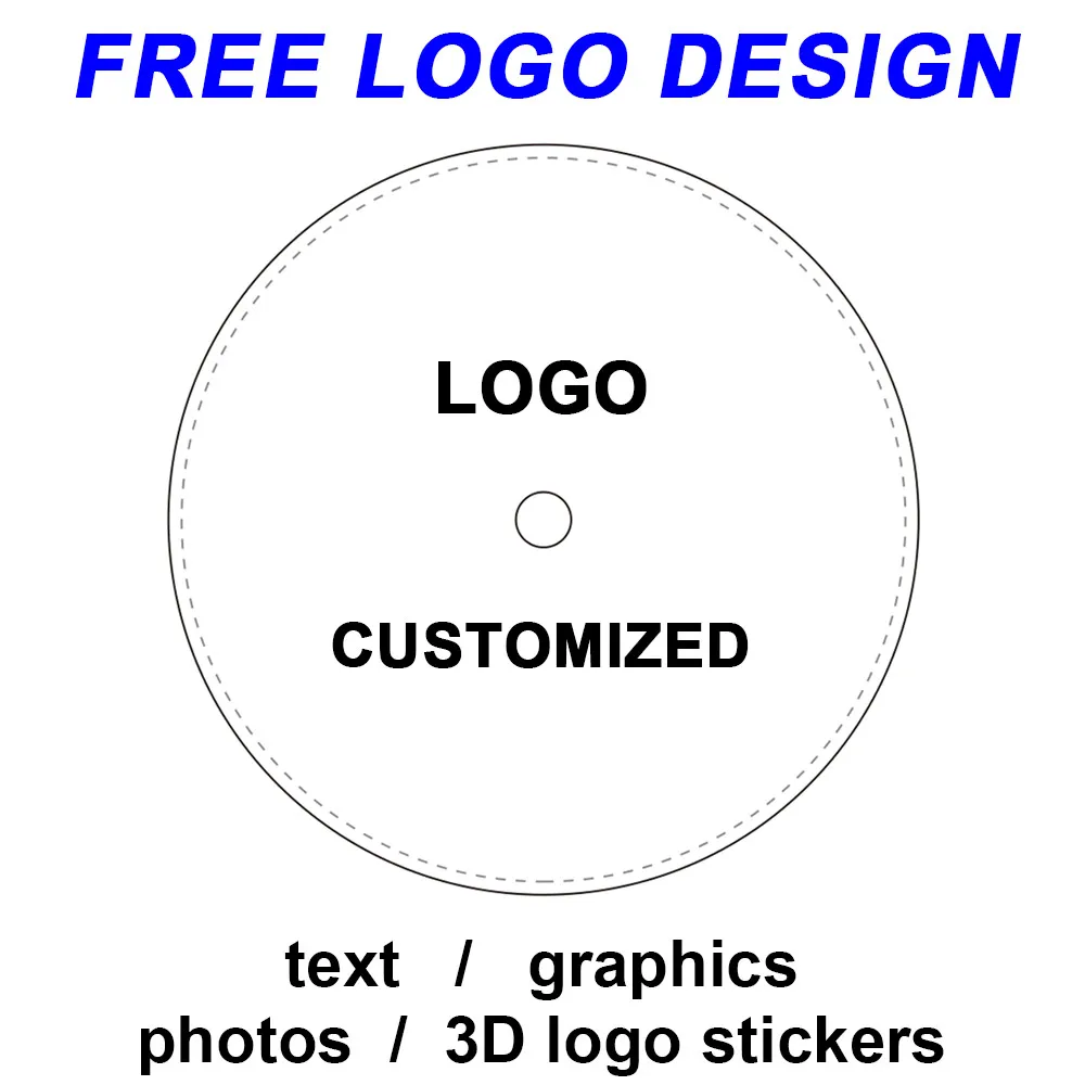 Orologi personalizzati Quadrante e parti NH-34/35/36 VK-63 stampa pad LOGO Stampa laser LOGO adesivo LOGO Nome/Logo personalizzato