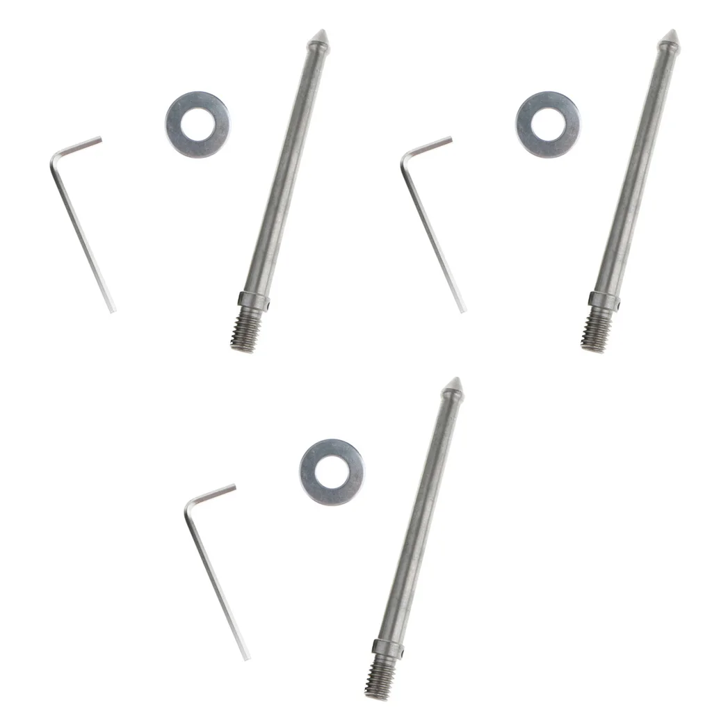 Metal Tripod Spike Nails Replacement Universal Foot Spikes with Washers for Photography Monopod Accessory