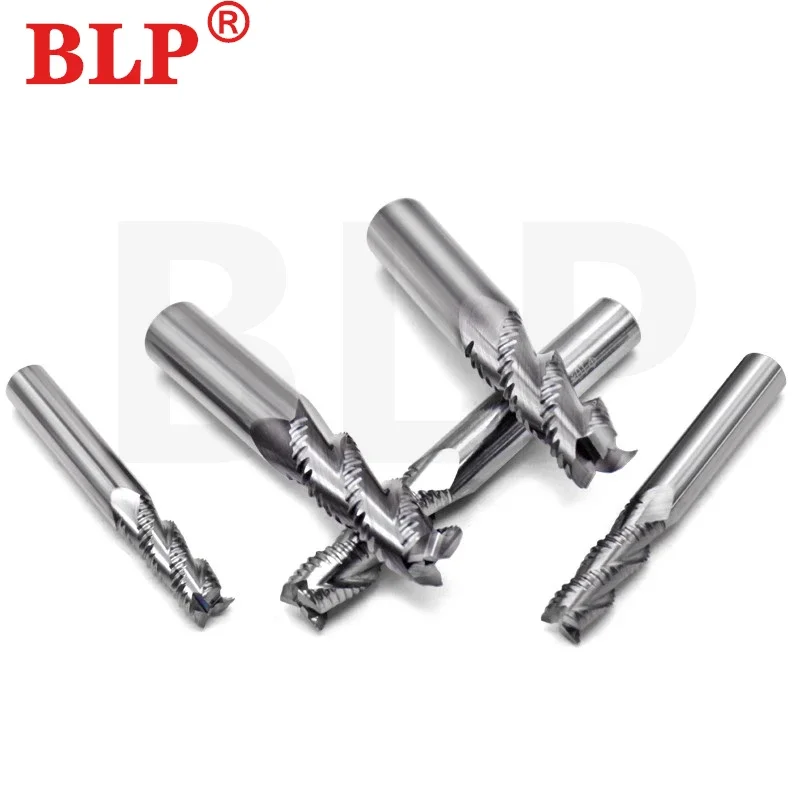 HRC55 Milling Cutter Alloy Coating Tungsten Steel Tool Cnc Maching 4 Blade Roughing Endmills  corn Milling Cutter For Metal