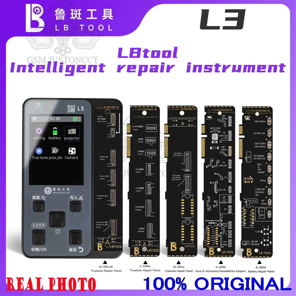 Luban L3 Smart Programmer for Face X/XS/XR Dot Matrix Repair 11 12 13 14 15 Pro Max Face Detection Repair Battery Data Change