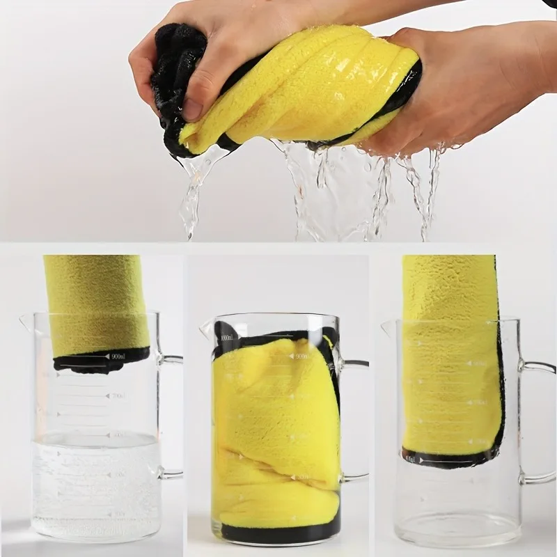 30x30cm Ultra-Thick Microfiber Car Cleaning Towels Lint-Free Scratch-Free Super Absorbent Detailing Cloths for Vehicle