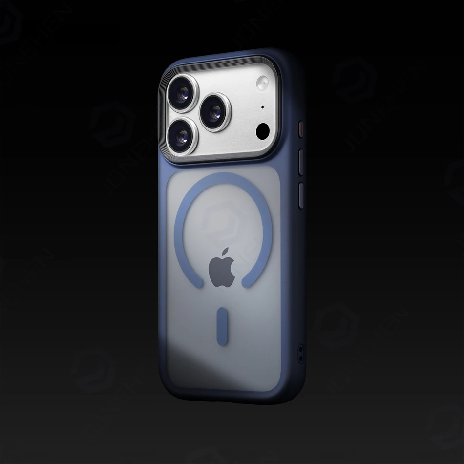 Magnetyczne zaawansowane silikonowe etui z miękkimi krawędziami i matowym wykończeniem do iPhone 17 18 Pro Max Air, z osłoną przycisku aparatu, odporne na wstrząsy, kompatybilne z Magsafe. — zdjęcie produktu 5