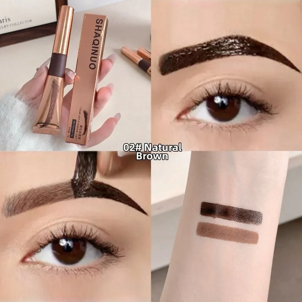 Semi-Permanent Peel Off Eyebrow Gel Tint Waterproof Transfer-Proof Eyebrow Cream Long Lasting Eye Cosmetics