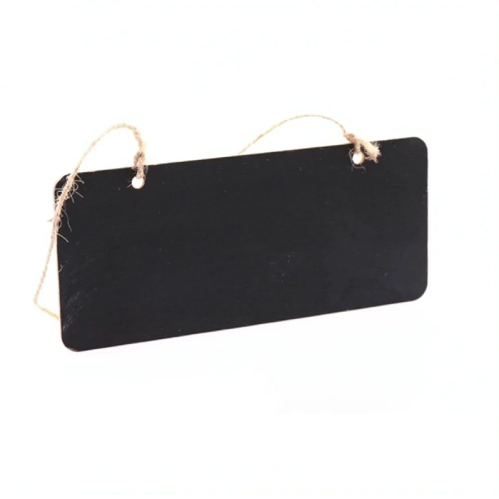 Practical Small Hanging Blackboard For Cafe Shop Menu Board Wooden Memo Writing Pad Portable Message Sign Decor