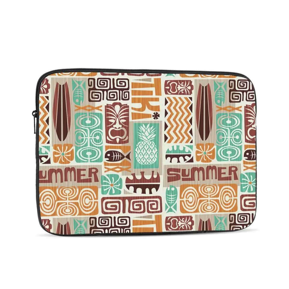 Seamless Exotic Tiki Pattern Computer ipad Laptop Cover Case Laptop Sleeve Bag Portable Cover Fundas Pouch