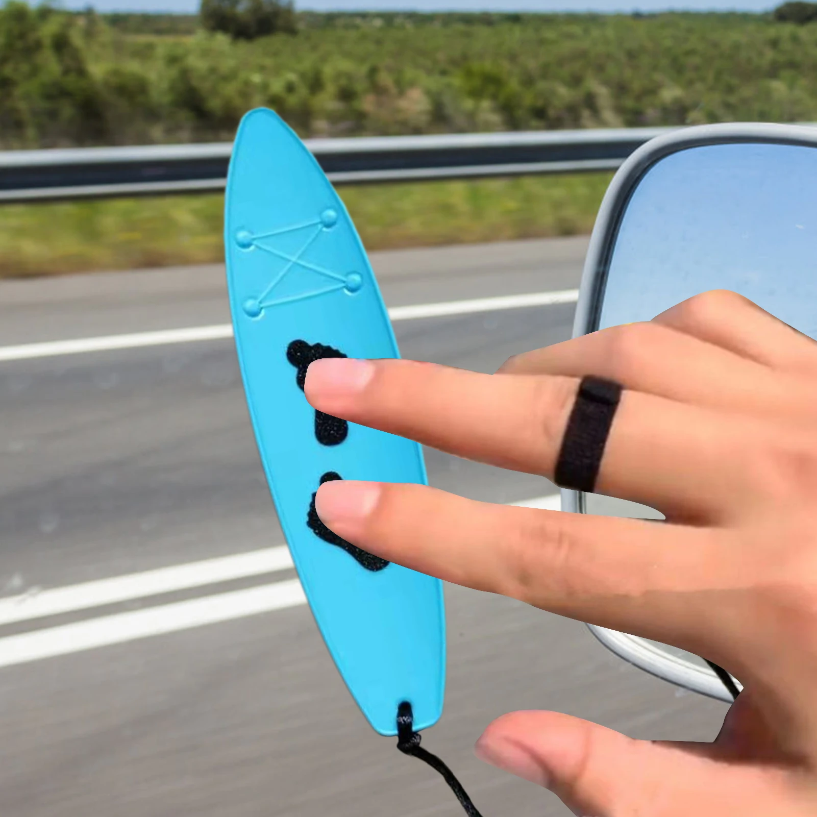 Mini Surfboard Surfing Finger Board For Car With Adjustable Rope Fingerboard Toy Relieve Stress Surf The Wind Mini Surfboard Toy