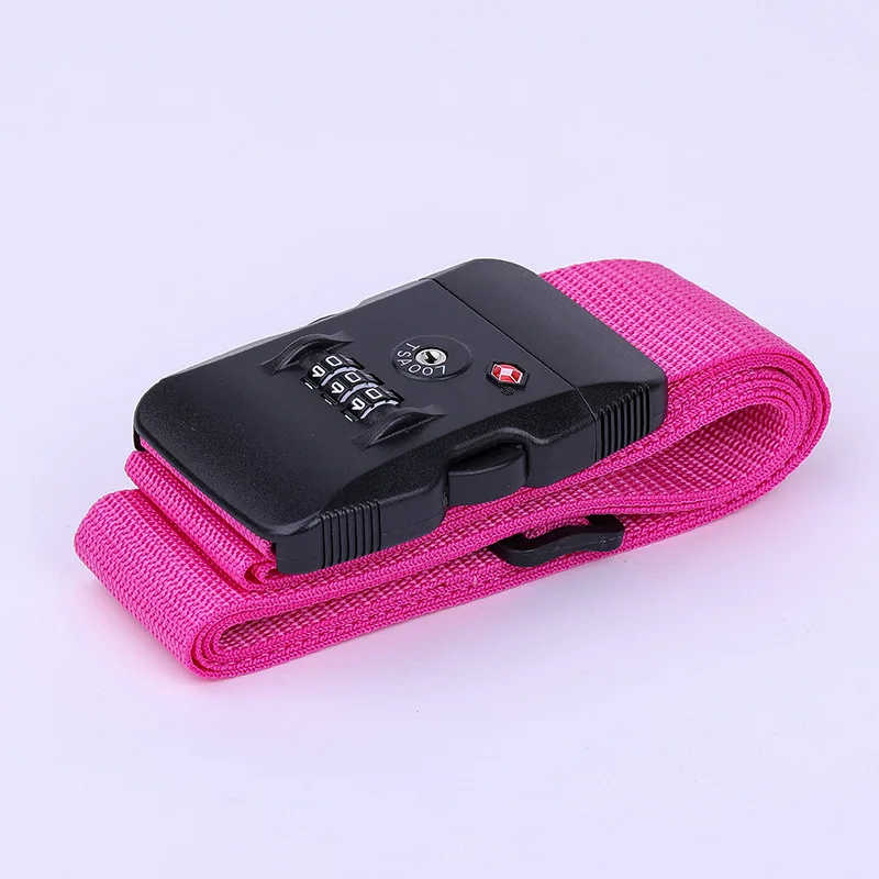 Tsa Wachtwoord Douane Slot Bagage Cross Riem Verstelbare Reizen Koffer Band Bagage Koffer Touw 2M Bandjes Reizen Accessoires