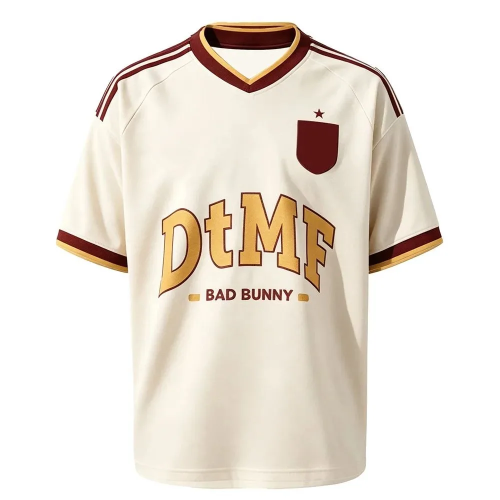 DTMF Bad Bunny Loose 2026 Jersey Men's Women Short Sleeve Quick-Drying Breathable Summer Sports Comfortable Fit Tee Sportswear