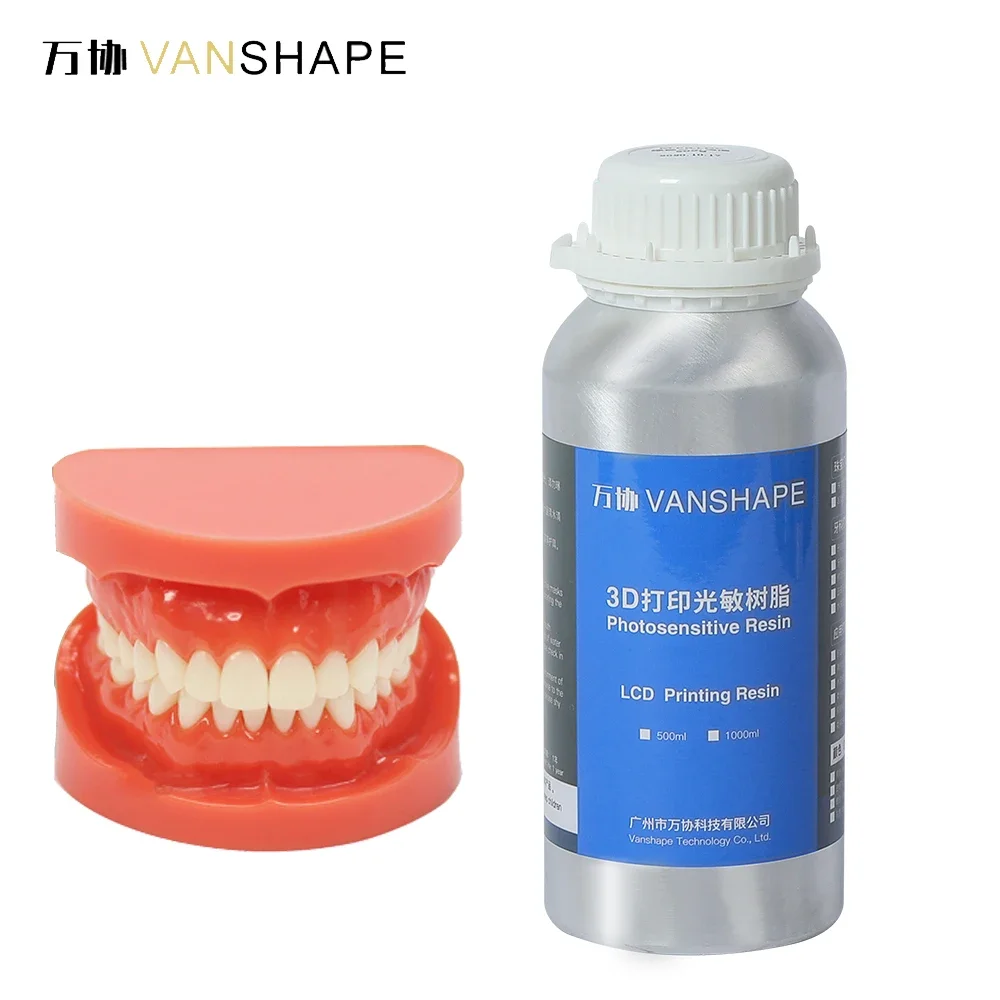 Vanshape Resin fotosensitif, Resin elastis Light Curing untuk LCD 3D