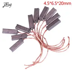 10Pcs 4.5* 6.5 *20mm Motor Carbon Brushes Regulator Carbon Brush