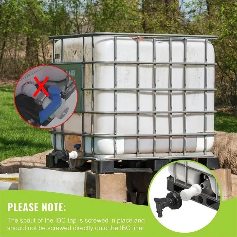 

IBC Ton Barrels Extension Tube Joint Coarse Thread Design Connection Accessory Ensure Flexible and Fast Operation C5AD