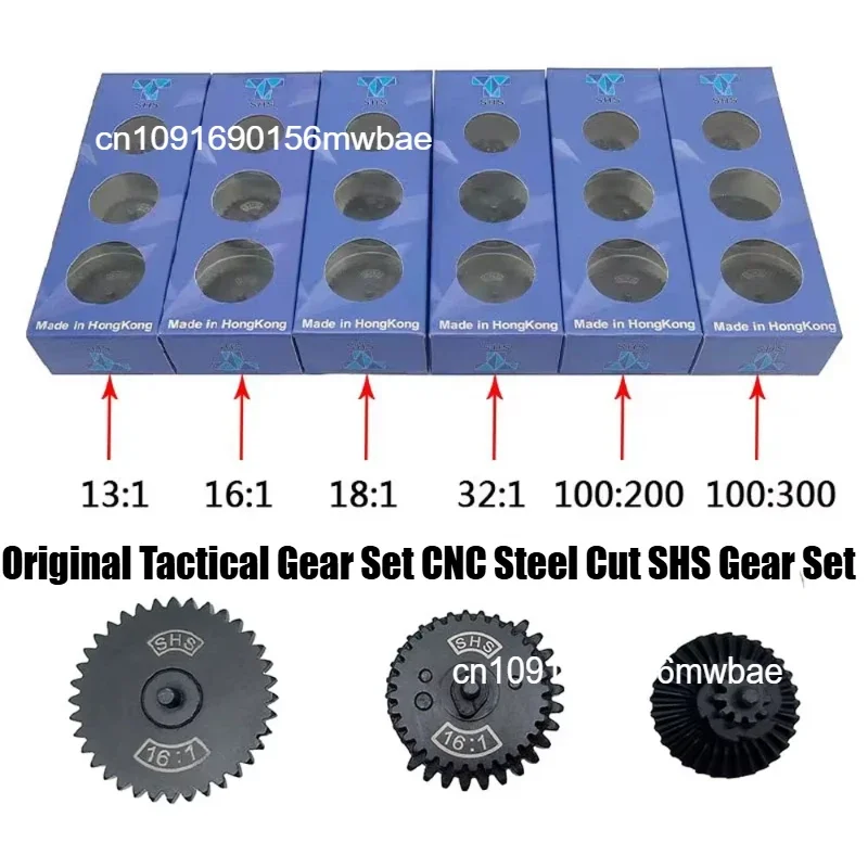 Tactical Gear Set CNC Steel Cut SHS Gear Set Helical Reinforce Torque High Speed Gear Set For Ver.2 /3 AEG EBB Gearbox Airsoft