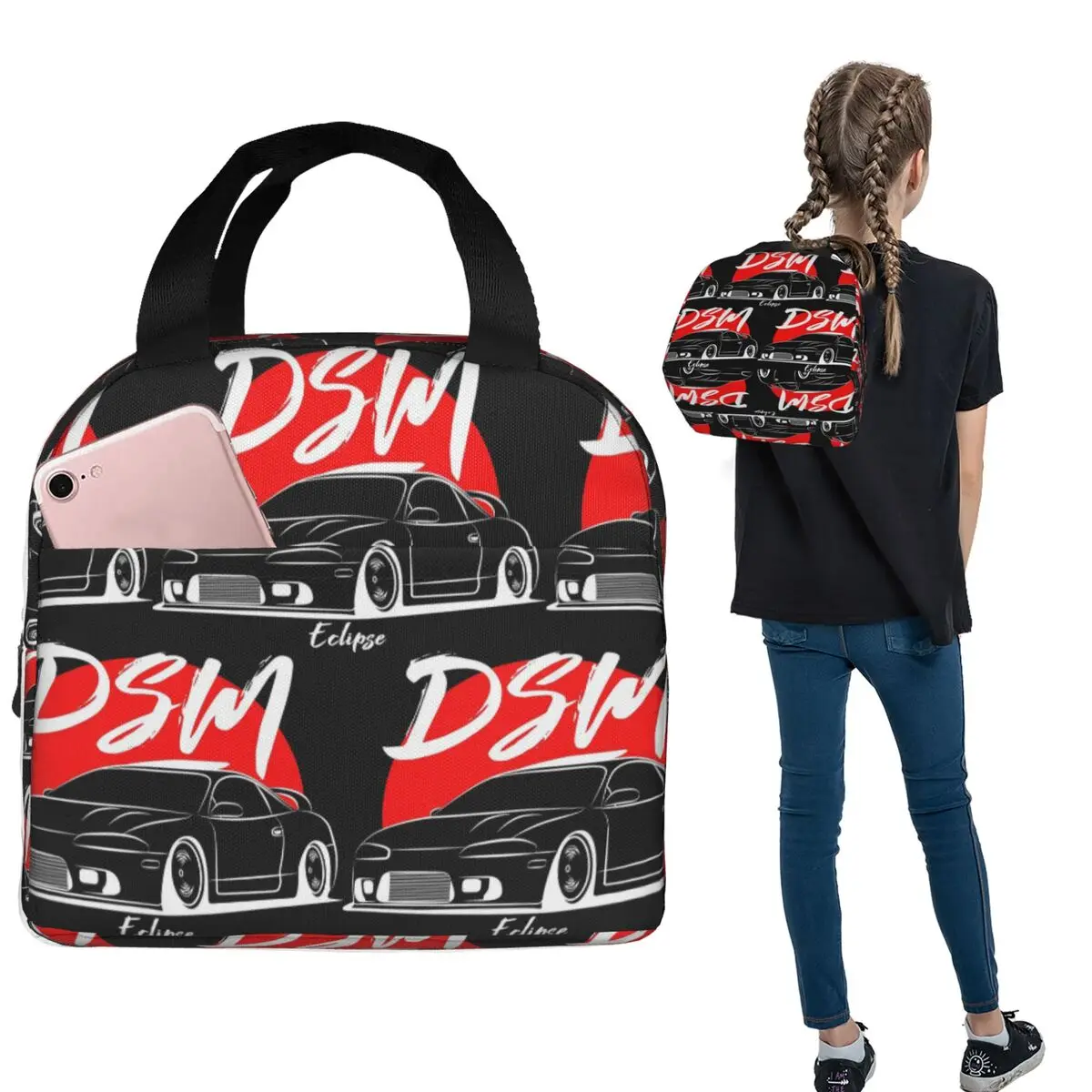 2G Eclipse DSM Insulated Lunch Bag for Women Kids Leakproof Food Boxes Thermal Lunch Box Tote