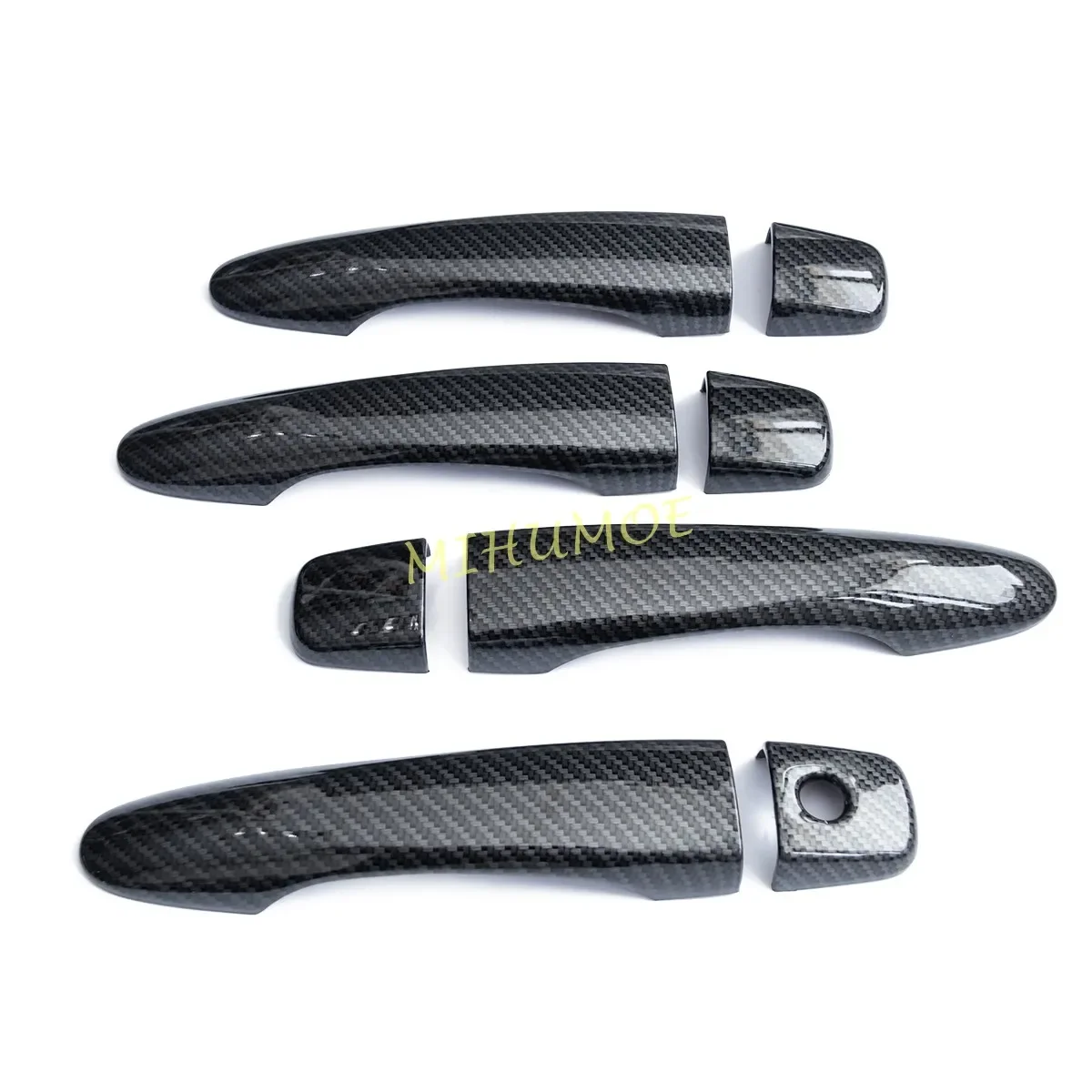 لنيسان ركلات روج سبورت قاشقاي فيرسا X-Trail ماكسيما رينو كادجار ألياف الكربون غطاء مقبض باب السيارة الزخارف ث/س بدون مفتاح