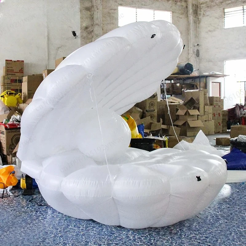

Large Colorful Inflatable Shell Clam 3m Dia Pearl Style, Marine Theme & Wedding Stage Decor