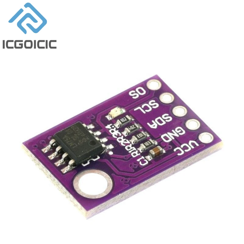 LM75 Temperature Sensor Module High Speed I2C IIC Interface High Precision Development Board For Arduino LM75A