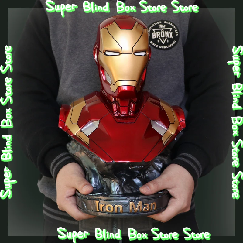 

Iron Man MK46 Half Body Bust Large Figure Model Statue 1：1 Scale Decoration Avengers Marvel Peripheral Hot Sale Exquisite Gift