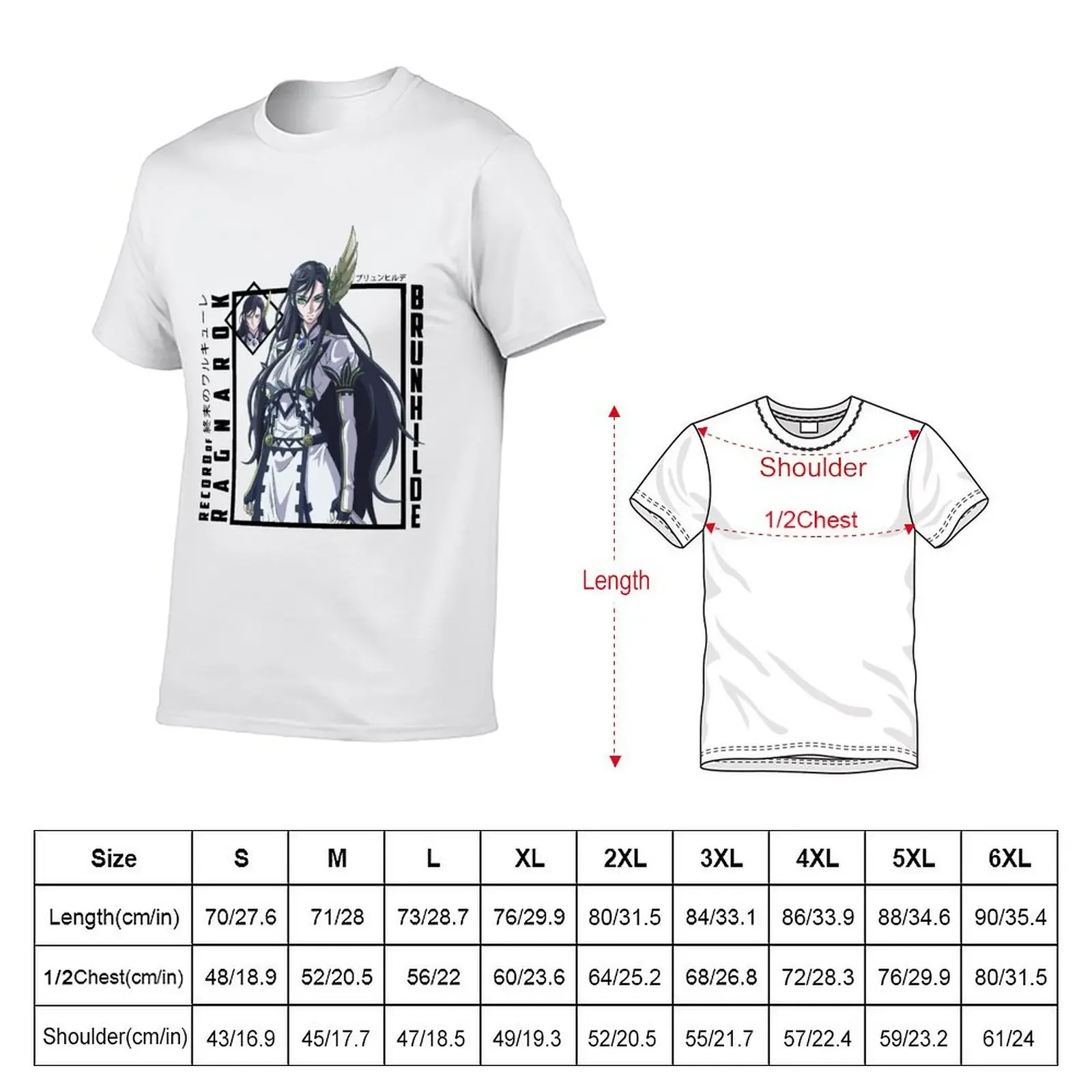 Record of Ragnarok - Brunhilde T-Shirt man clothes quick-drying Men's cotton t-shirt