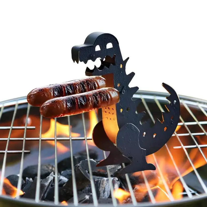 Hot Dog Stand Dinosaur Shape Funny Hot Dog Roller Grill Grilling Cookware & Rotisseries For Outdoor Kitchen Camping Parties
