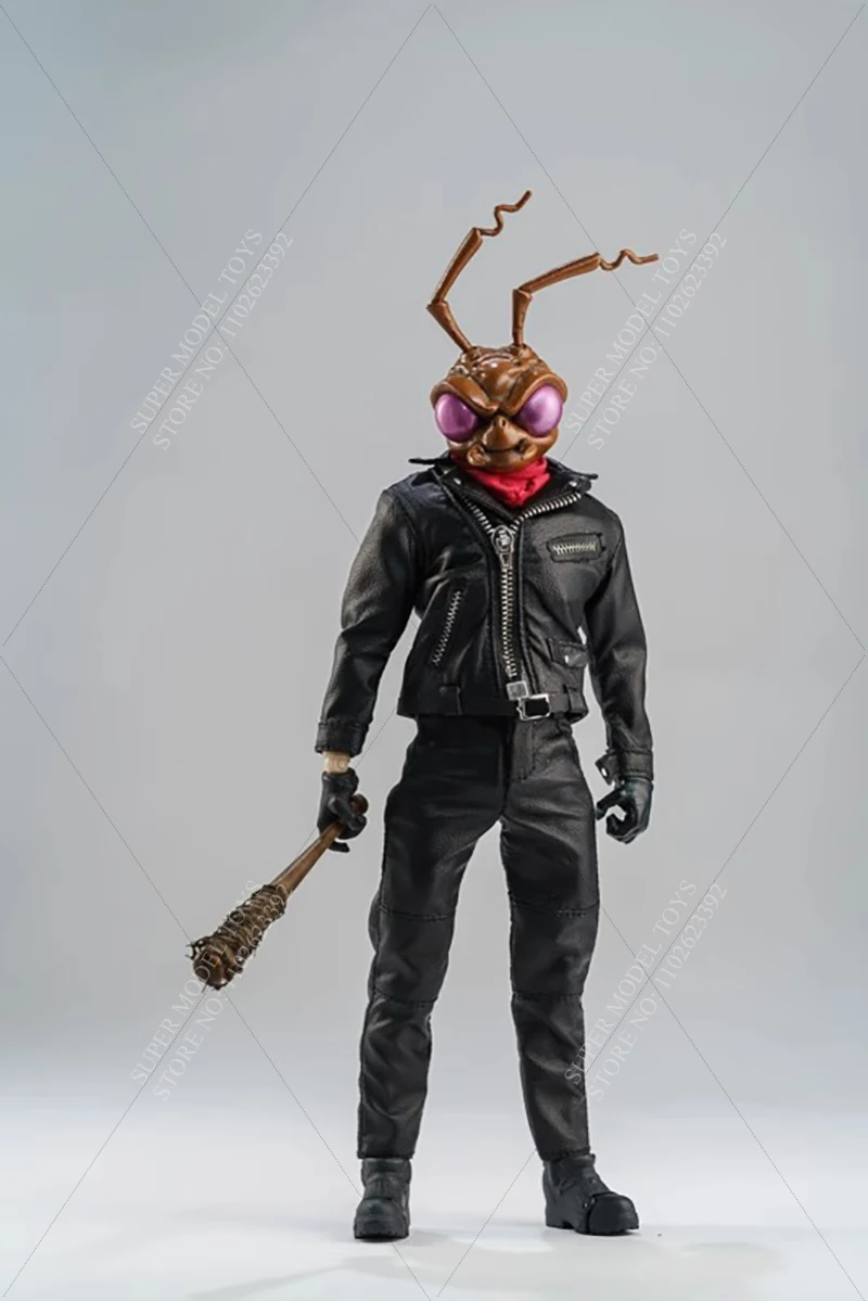 Vêtements de soldat masculin, échelle 1/12, ensemble veste en cuir de moto Punk, pantalon de couleur unie adapté à une poupée figurine d'action de 6 pouces, en Stock