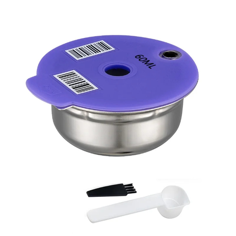 Coffee Capsule Pod for Bosch Tassimo Machine Refillable Filter Pod Silicone Lid Replacement 60Ml Espresso Coffee#ABGP